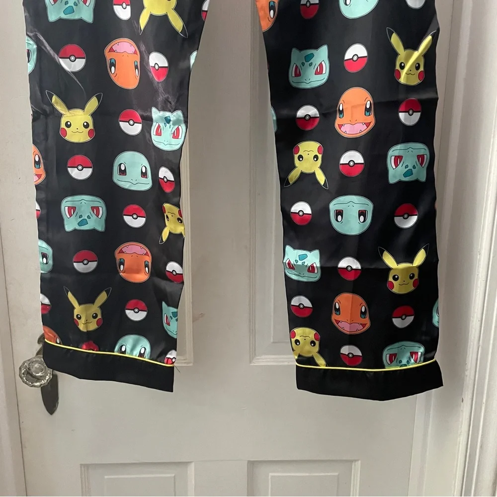 NWOT Pokemon Men's Black Character Sleep Pants Pajama Bottoms Size S